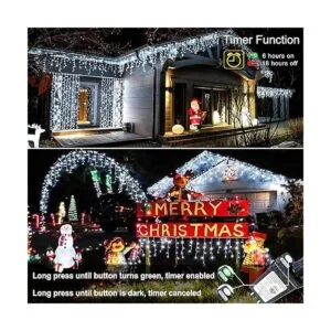 Nielfoi Luces LED de carámbano alambre transparente_2