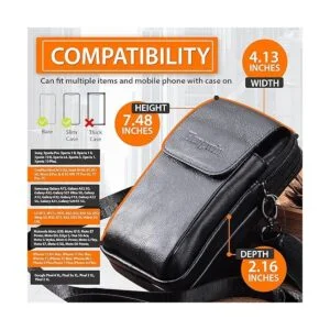 Hengwin Funda de piel auténtica para iPhone 12 Pro Max 11_2