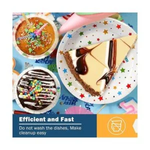 Platos de fiesta de feliz cumpleaños 9 a 50 unidades