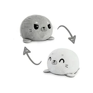 TeeTurtle Peluche reversible original diseño de foca_1