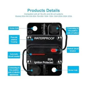 Generic Disyuntor impermeable de 80 amperios soporte de_4