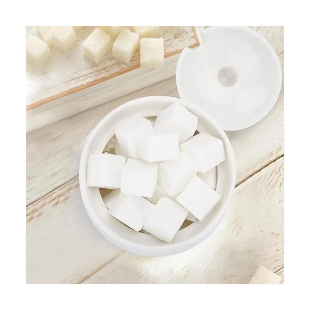 Swetwiny Azucarero de porcelana con tapa y cuchara tarro_5