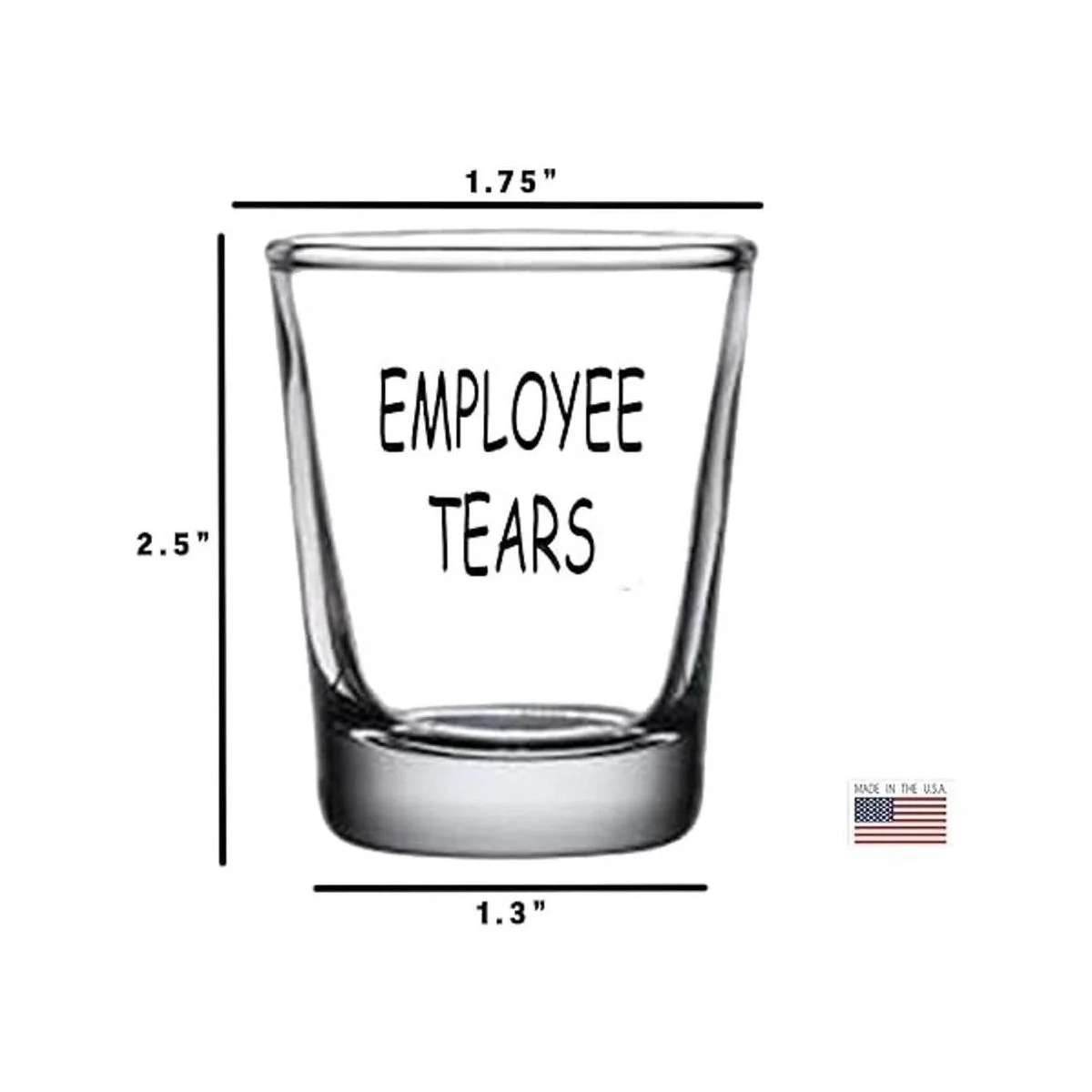 El empleado divertido del vidrio del tiro rasga el regalo_2