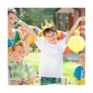 TOYANDONA 1 corona de cumpleaños de tamaño King sombrero