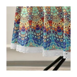 Qilmy Mantel de mandala para exteriores mantel redondo