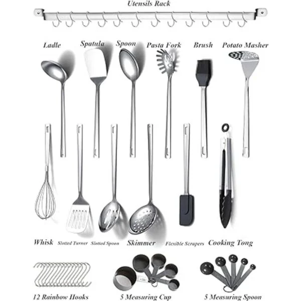 Kyraton Juego de utensilios de cocina de acero inoxidable_2