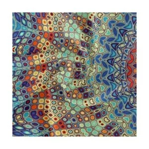 Qilmy Mantel de mandala para exteriores mantel redondo