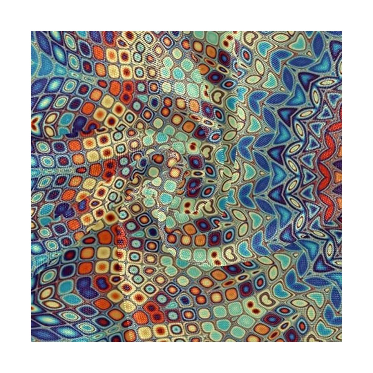 Qilmy Mantel de mandala para exteriores mantel redondo