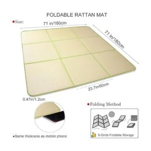 Nisorpa Tapete de tatami japonés Igusa Tatami de 71 x 71_5