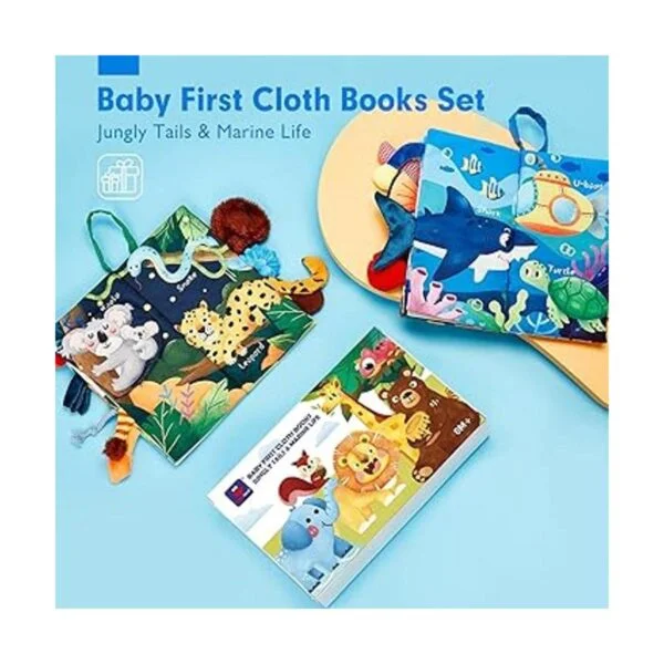 hahaland Libros para bebés de 0 a 6 meses 2 piezas de_2