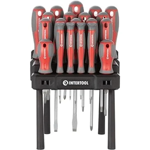 INTERTOOL Juego de destornilladores magnéticos de 20