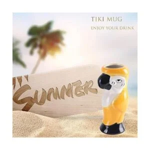 SUN GKOTTA Tiki Tazas Cóctel Set de 2 Grandes tazas de