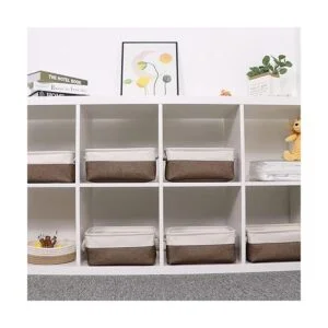 Bidtakay Cestas plegables de almacenamiento de tela con_5