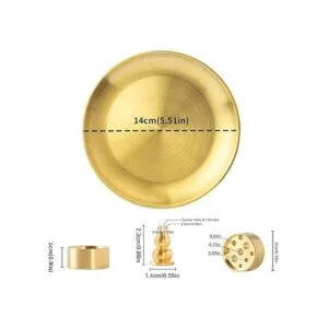 Quemador de incienso 3 en 1 soporte de incienso de latón_2