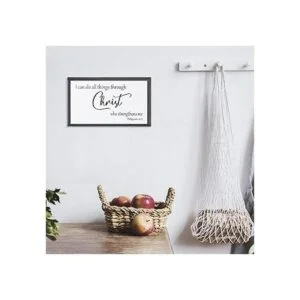 Placa de madera para colgar en la pared cristiana con