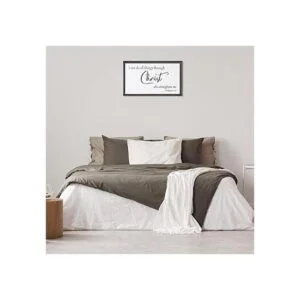 Placa de madera para colgar en la pared cristiana con