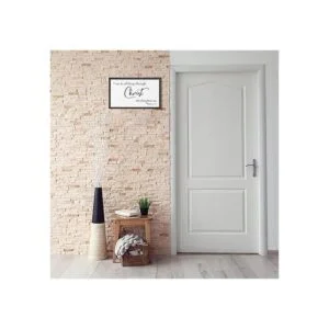 Placa de madera para colgar en la pared cristiana con