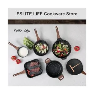 ESLITE LIFE Juego de utensilios de cocina de granito