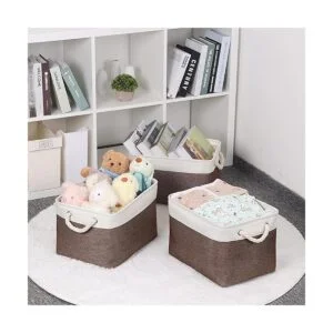 Bidtakay Cestas de almacenamiento de tela para estantes_5