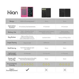Hion Calculadora calculadora de escritorio de oficina de_6
