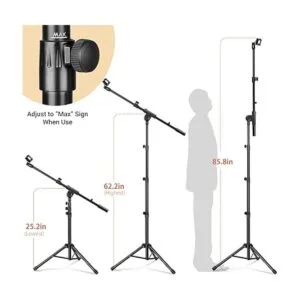 CAHAYA Soporte para micrófono para trípode soporte para_6
