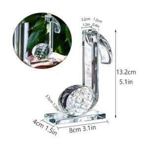 Figuras de cristal de octava nota de 5 pulgadas de altura_2