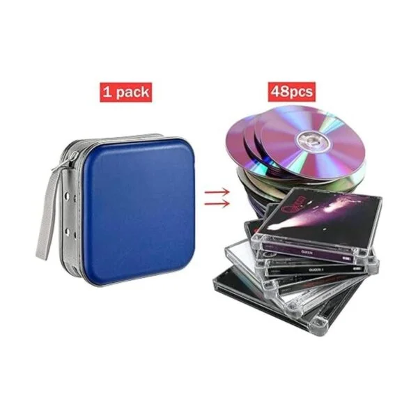 LIOVODE Funda de DVD funda de CD de 48 capacidades_2