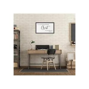 Placa de madera para colgar en la pared cristiana con