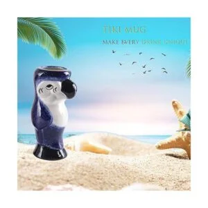 SUN GKOTTA Tiki Tazas Cóctel Set de 2 Grandes tazas de