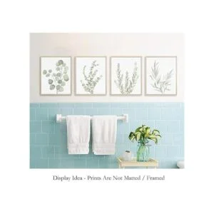 Arte botánico bohemio para decoración de baño decoración_5