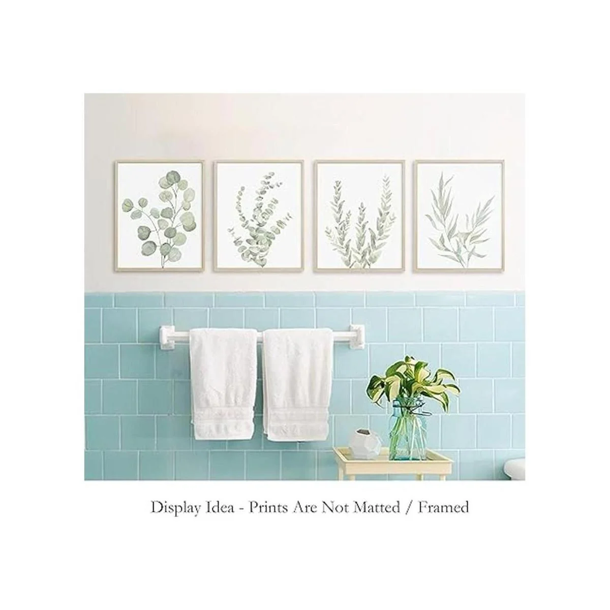 Arte botánico bohemio para decoración de baño decoración_5