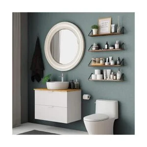 Wallniture Ponza Estantes flotantes de madera para pared_3