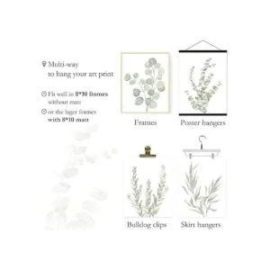 Arte botánico bohemio para decoración de baño decoración_6