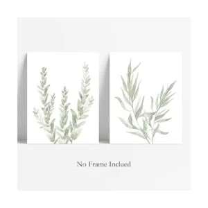 Arte botánico bohemio para decoración de baño decoración_4