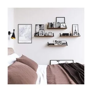 Wallniture Ponza Estantes flotantes de madera para pared_4