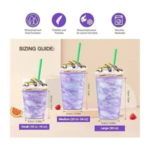 Paquete de 3 fundas para taza de café helado para tazas de