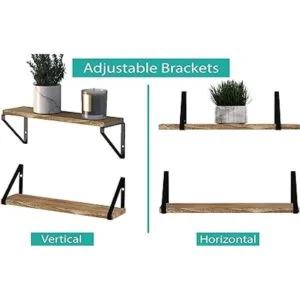 Wallniture Ponza Estantes flotantes de madera para pared_5