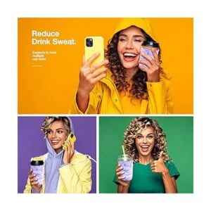 Paquete de 3 fundas para taza de café helado para tazas de