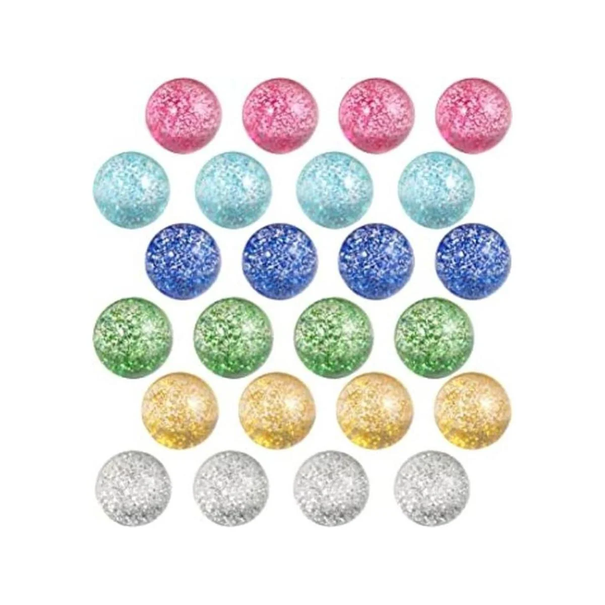 Pllieay 24 bolas de rebote con purpurina bolas de rebote_1