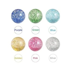 Pllieay 24 bolas de rebote con purpurina bolas de rebote_3