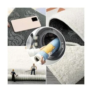 Shag Alfombra de área redonda de 3 pies para interiores_6