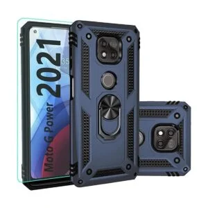 SKTGSLAMY Funda para Moto G Power 2021 con protector de_1