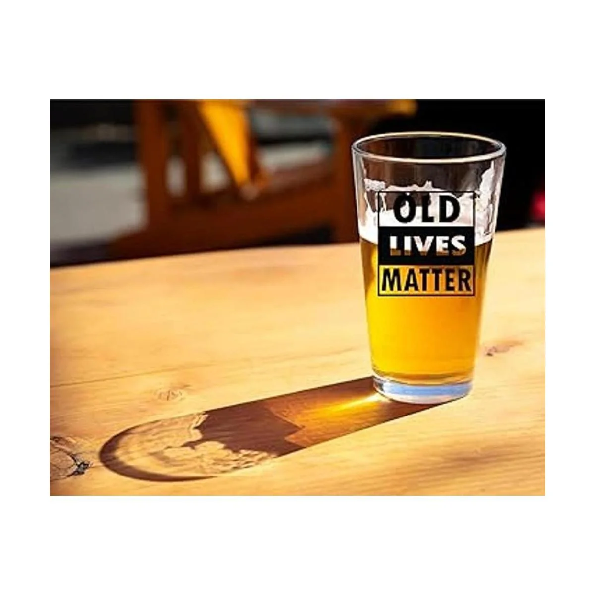 Old Lives Matter Beer Glass Divertidos regalos de_2