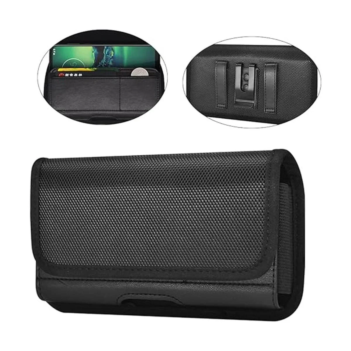 Funda de nailon extra grande para teléfono celular con_1