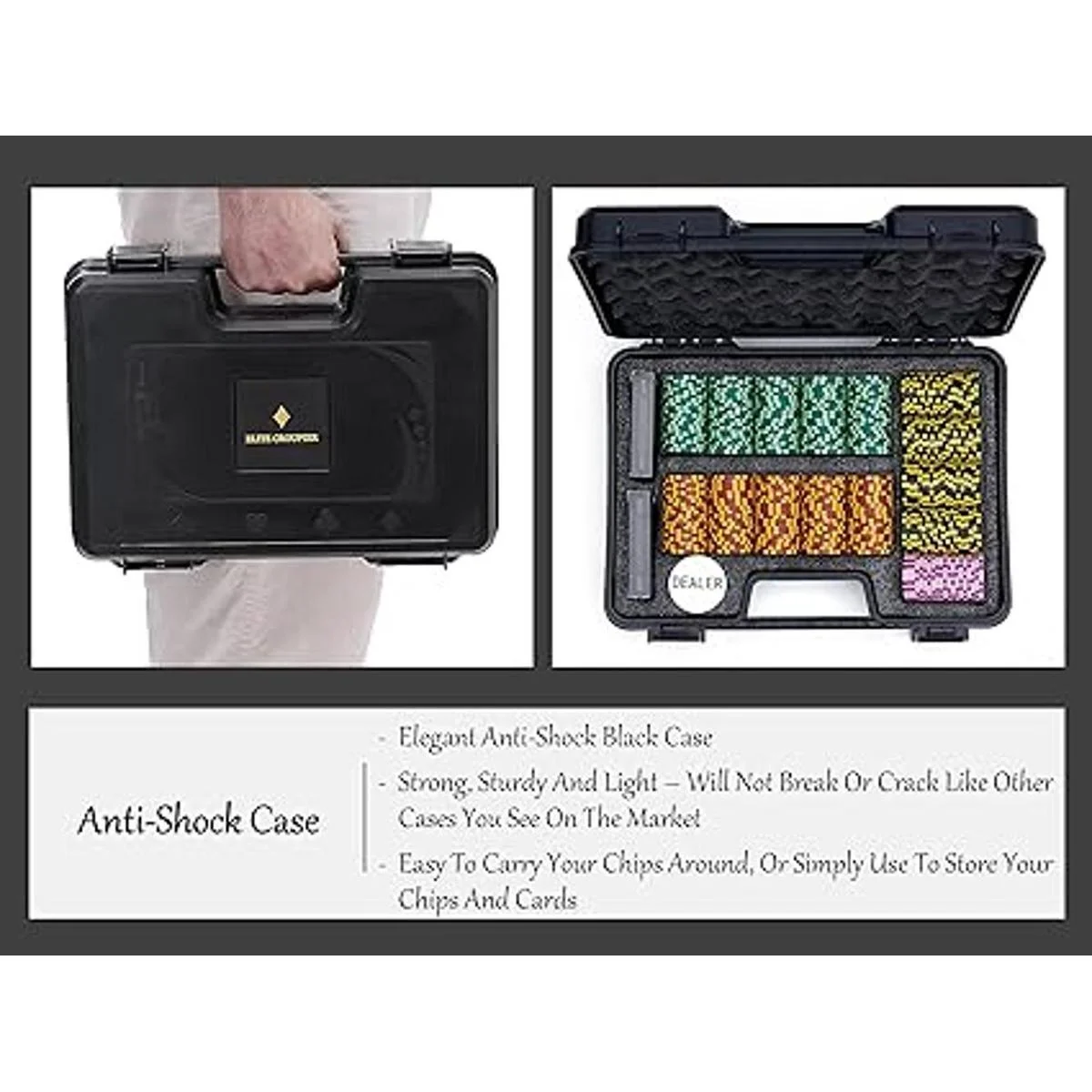 Juego de 300 fichas de póquer de lujo Juego de 300 fichas_3