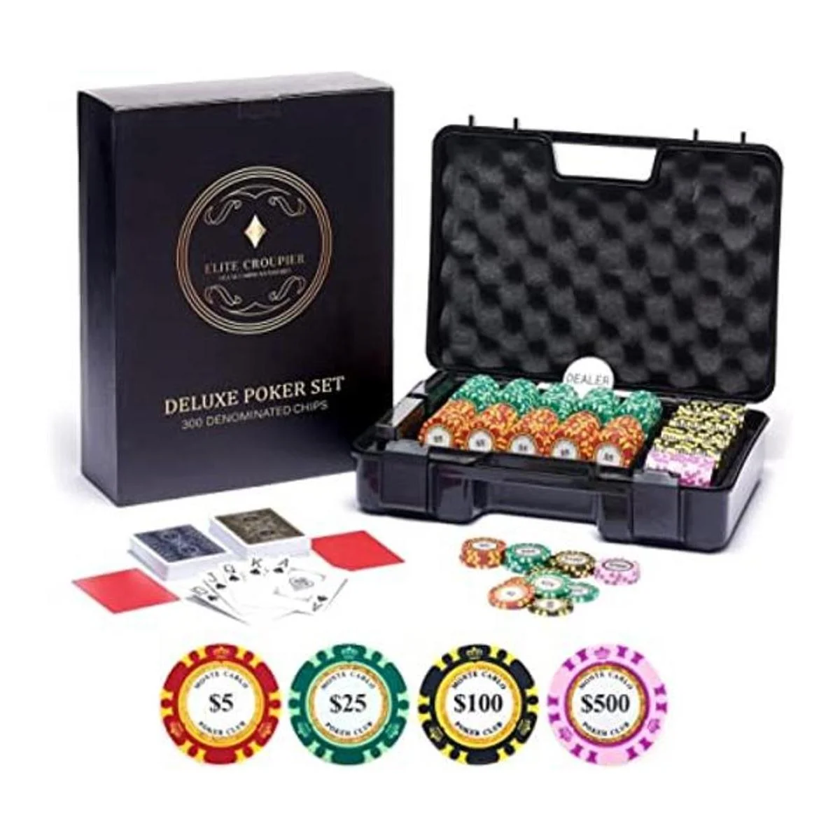 Juego de 300 fichas de póquer de lujo Juego de 300 fichas_1