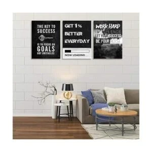 Lienzo inspirador para pared póster de ajetreo objetivo