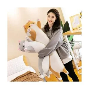 Almohada gigante de gatos de peluche con dibujos animados_3