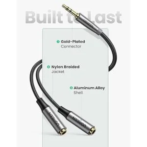 UGREEN Divisor de auriculares de 0.138 in de nailon_6