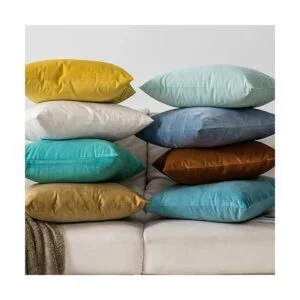 QUAFOO Juego de 2 fundas de almohada cuadradas de_5